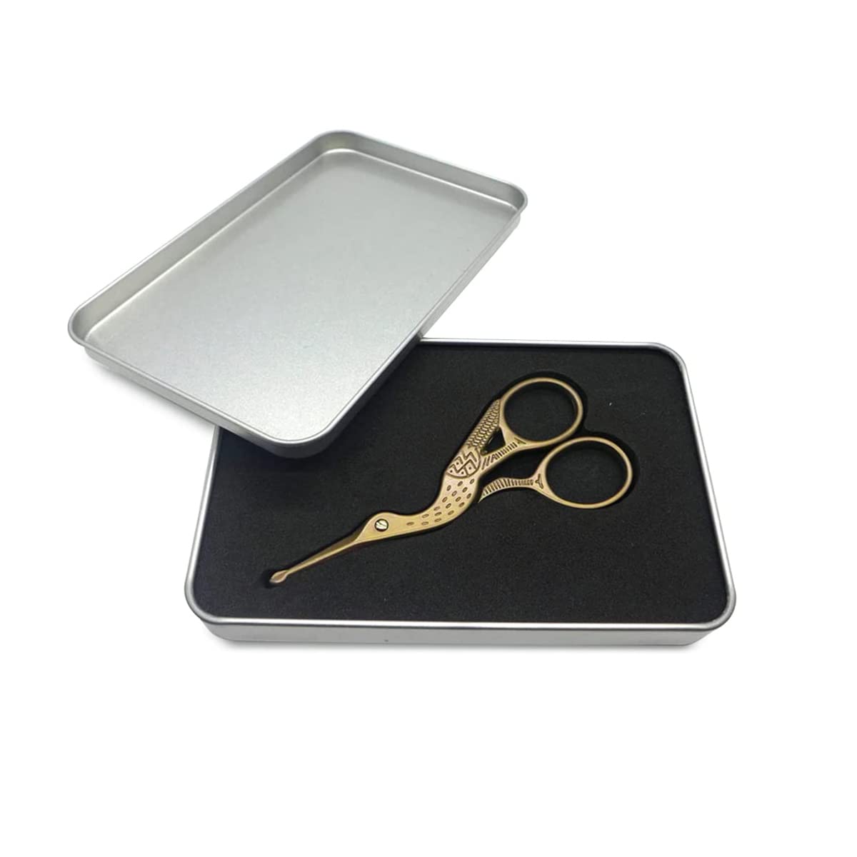 HASTHIP Gold Nose Hair Trimmer,Ear & Nose Hair Scissors for Men,Multipurpose Small Beard Scissors,Women Eyelashes Eyebrow Scissors,Safety Blunt Tip for Facial Hair Moustache with Storage Box HASTHIP Gold Nose Hair Trimmer,Ear & Nose Hair Scissors for Men,Multipurpose Small Beard Scissors,Women Eyelashes Eyebrow Scissors,Safety Blunt Tip for Facial Hair Moustache with Storage Box